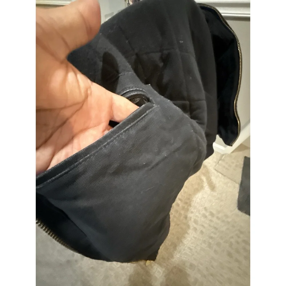 Vintage Carhartt‎ Active Black Quilt Liner Hooded Jacket Workwear Med Tall